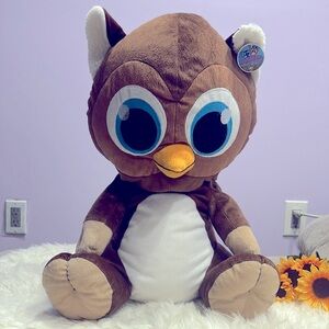 NWT Peek-A-Boo by Zoobilies Koala Owl Brown Plush Stuffed Toy Big Size Up To 25"